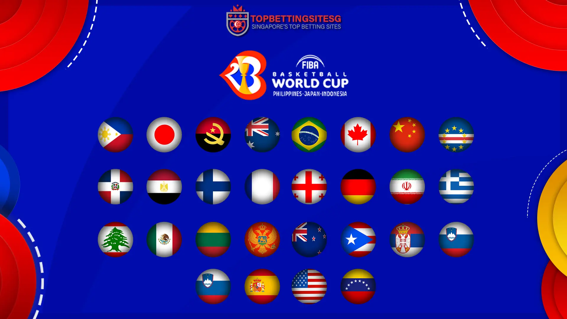 FIBA 2023 Qualified teams