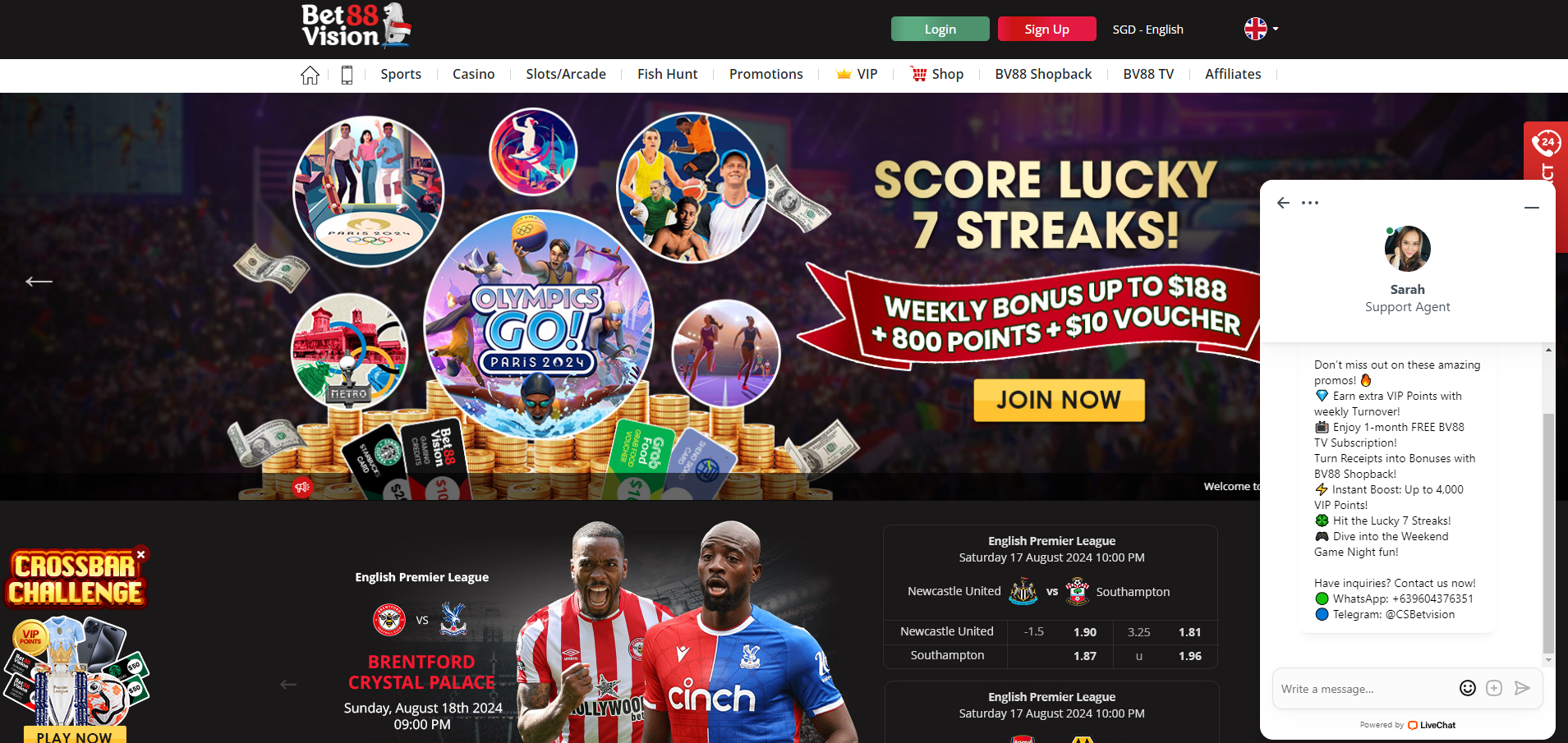 betvision88 Online Casino