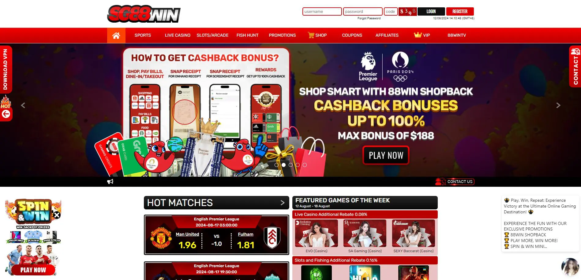 sg88win Online Casino