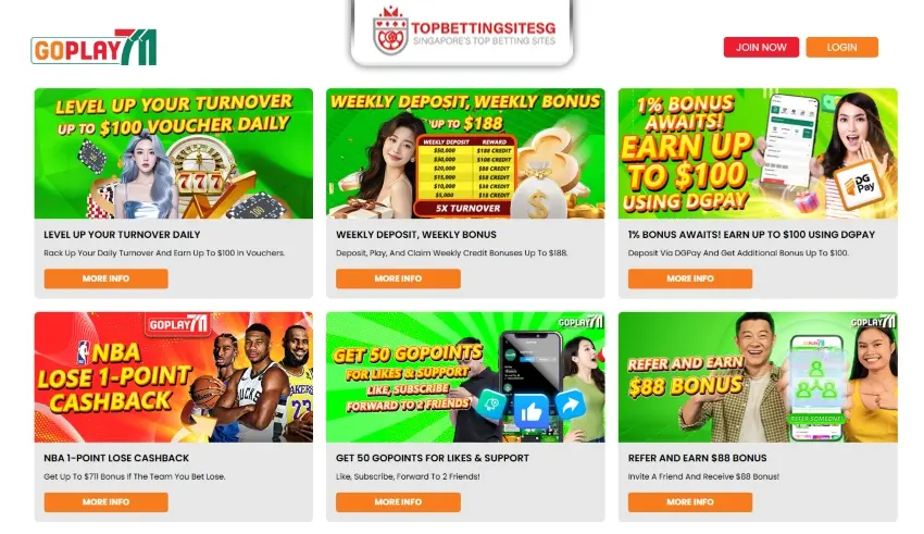 Casino Bonuses at GoPlay711