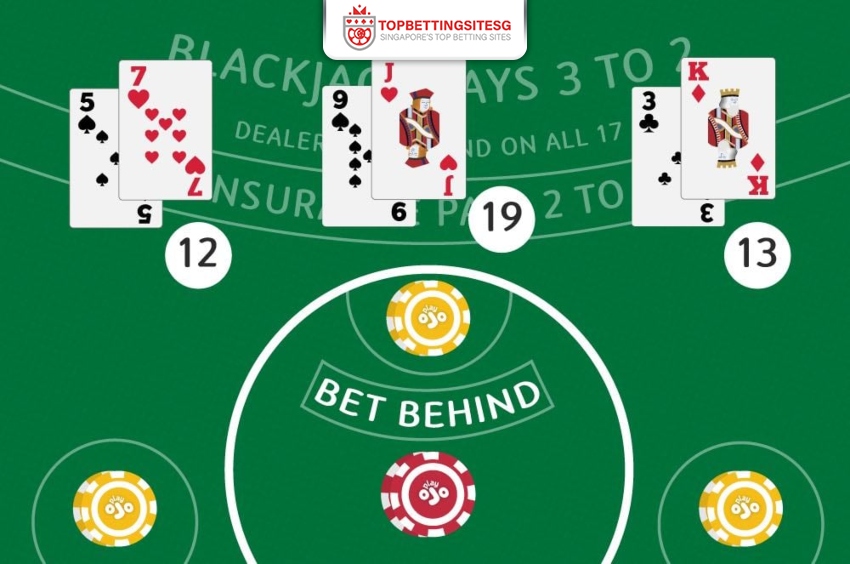 Blackjack Bet Behind