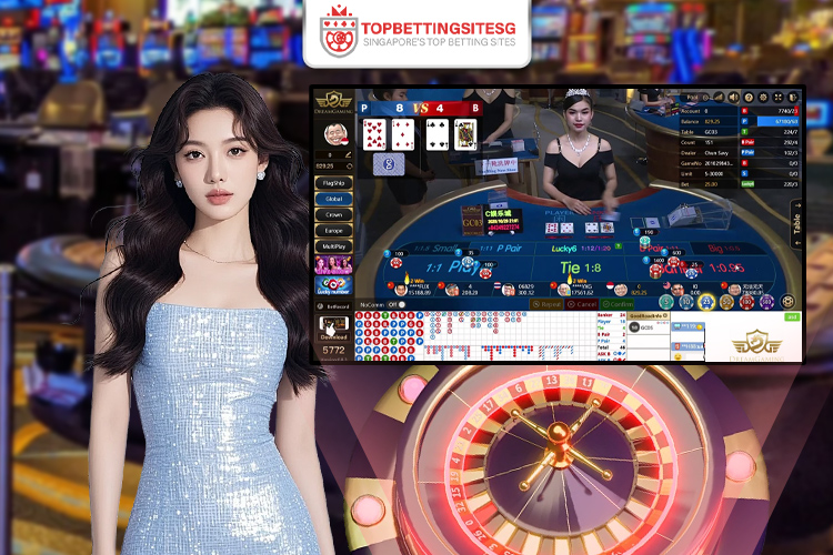 an online casino interface displaying a card game