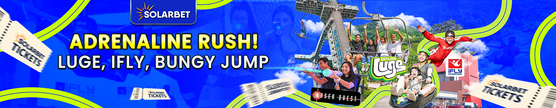 solarbet promo Adrenaline Rush luge ifly bungyjump