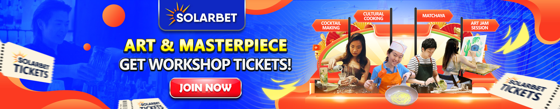 Solarbet Art Masterpiece Get Workshop Tickets November Promo Banner