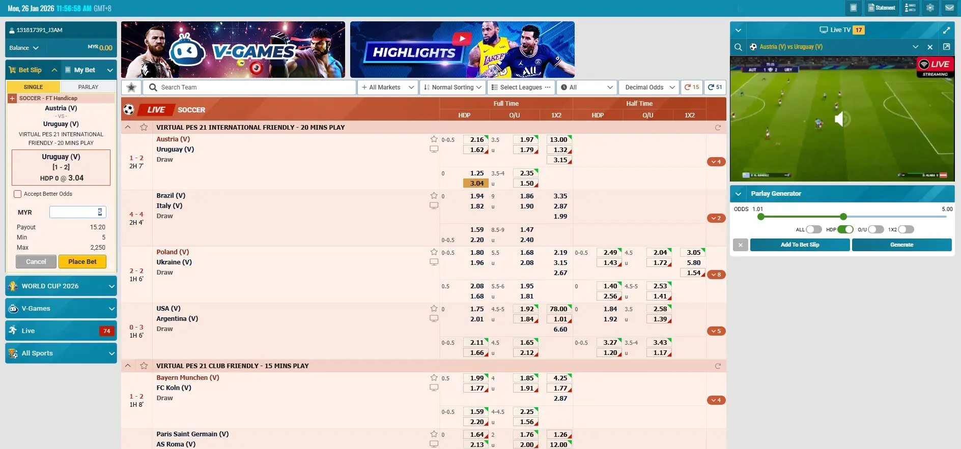 goplay711 betting provider 