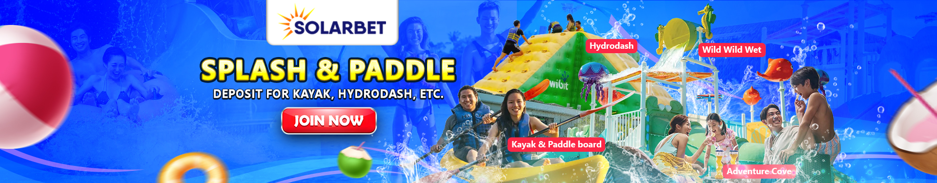 Solarbet Promo Banner April Splash & Paddle
