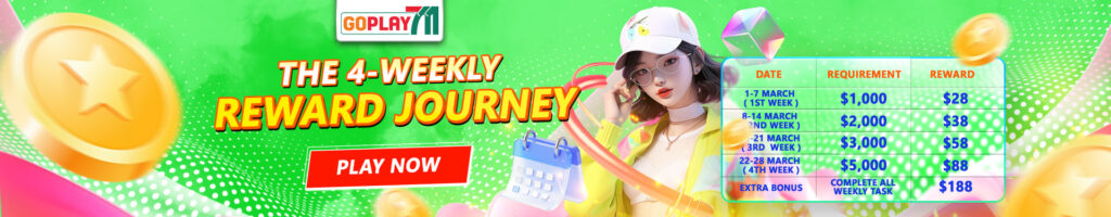 GoPlay711 Banner Weekly Reward Journey