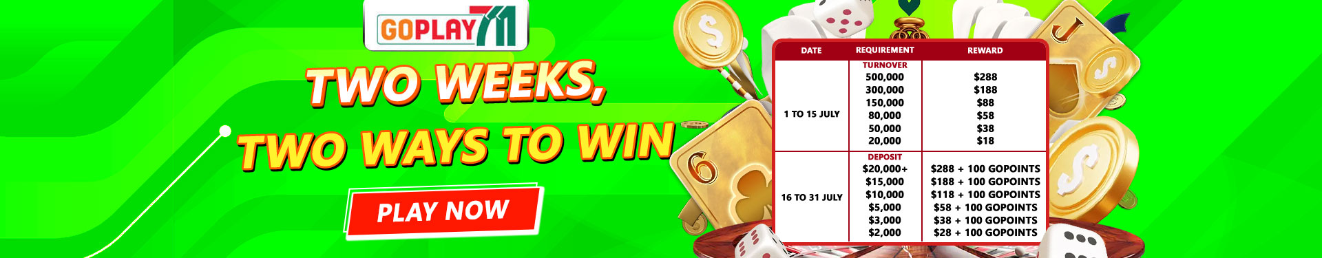 Goplay July Promo Banner 2